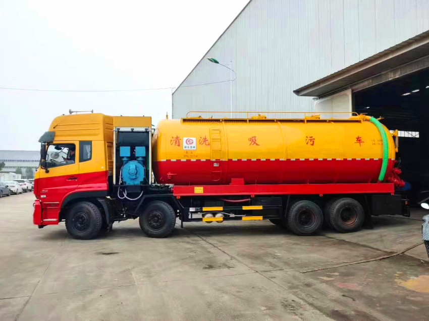 東風天龍15-18方清洗吸污車-18噸清洗吸污車 東風天龍15-18方清洗吸污車-18噸清洗吸污車