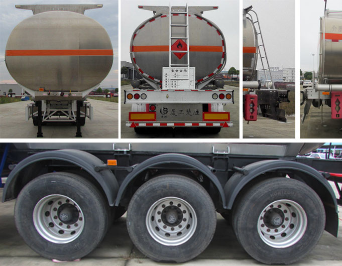 楚勝牌CSC9404GYYLC型鋁合金運油半掛車 楚勝牌CSC9404GYYLC型鋁合金運油半掛車