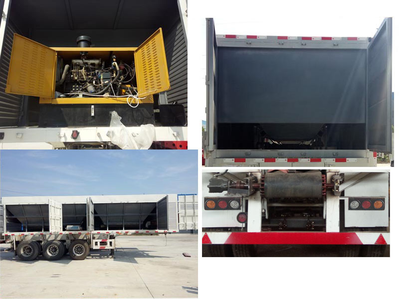 程力威牌CLW9189TSH型油田砂漿混合傳送半掛車 程力威牌CLW9189TSH型油田砂漿混合傳送半掛車