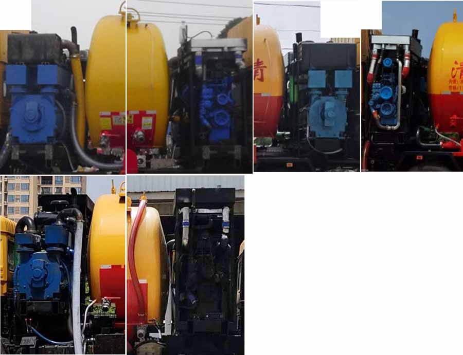 縱昂牌CLT5180GQWDF6A型清洗吸污車 縱昂牌CLT5180GQWDF6A型清洗吸污車