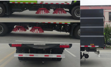 華通牌HCQ5081TSLDF6型掃路車 華通牌HCQ5081TSLDF6型掃路車