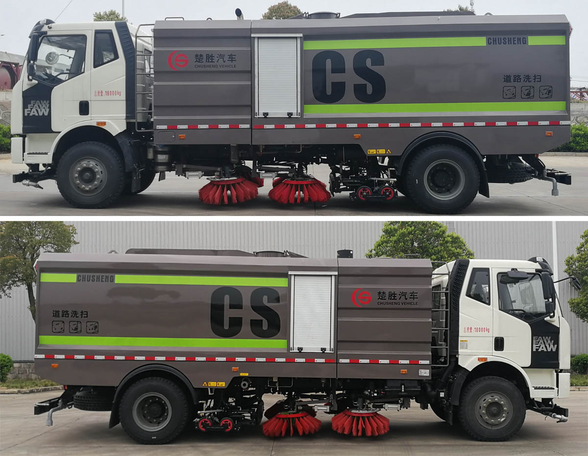楚勝牌CSC5180TXS6JF型洗掃車 楚勝牌CSC5180TXS6JF型洗掃車